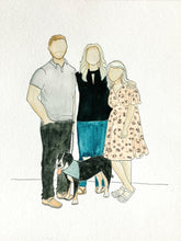 Watercolor Family Portraits