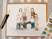 Watercolor Family Portraits